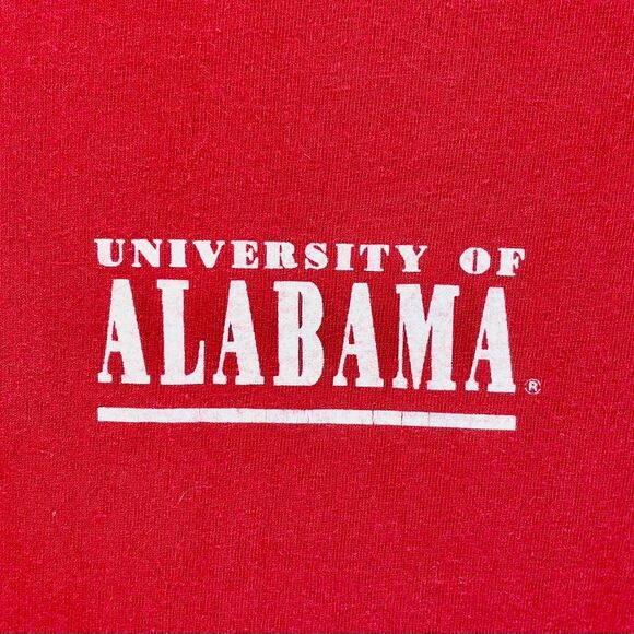 Vintage Alabama Single Stitch T-Shirt Crimson Tide NCAA Roll Tide - Picture 4 of 5